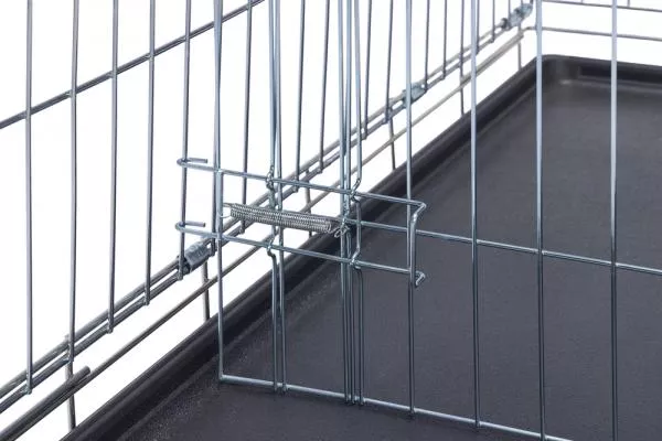 Gitterbox schwarz- mit/ohne Trennwand - Größe L